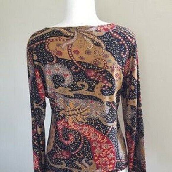 Affinites Armand Thiery Top Gypsi Paisley Multicolor - Size S - Picture 2 of 5